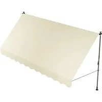 Juskys Klemmmarkise Kapstadt 400x120 cm in beige von Juskys