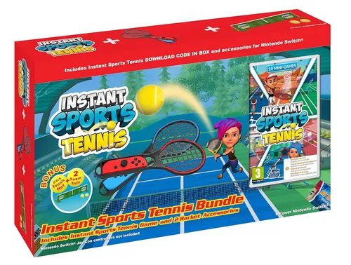 Instant Sports Tennis + Schläger - Nintendo Switch - NEU OVP - Downloadcode