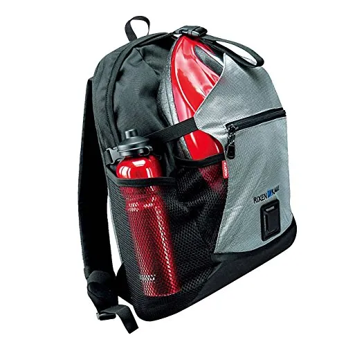 KLICKfix 0276S Farradtasche Freepack Sport Schwarz-Sil Rucksack, 20 x 30 x 40 cm, 24 Liter