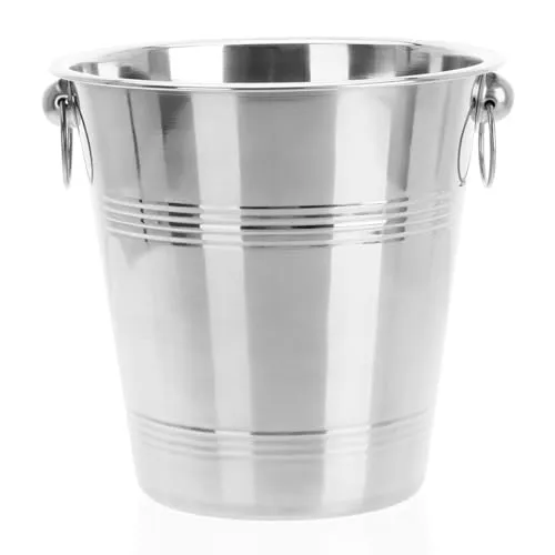 Sektkühler aus Edelstahl, 22 cm - Eleganter Champagnerkühler für Partys - Weinkühler & Sektkühler aus hochwertigem Edelstahl, 22 cm, ideal für stilvolle Partys und Events, hält Getränke perfekt temperiert.