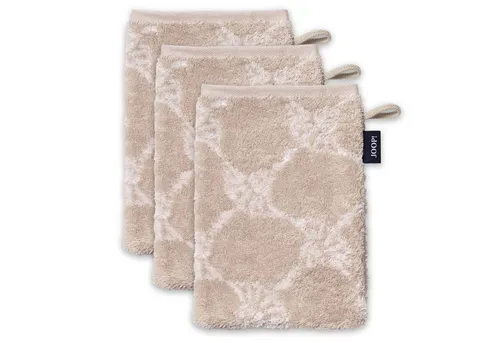 JOOP! Waschlappen, 3er Pack in beige von JOOP!