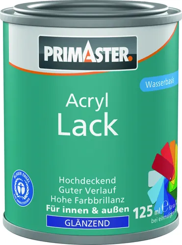 Primaster Acryl Lack moosgrün glänzend 125 ml