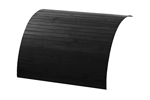 DE-COmmerce® Couchablage aus Bambus Ebony 50 x 70 cm, Sofatablett, Couchtablett, Armlehne, Getränkehalter, Flexablage