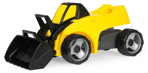 LENA 02145 GIGA TRUCKS Aufsitzschaufellader Pro X - Robuster Schaufellader mit großer Sitzfläche, ideal für kleine Bauarbeiter ab 3 Jahren, TÜV zertifiziert und schadstoffgeprüft