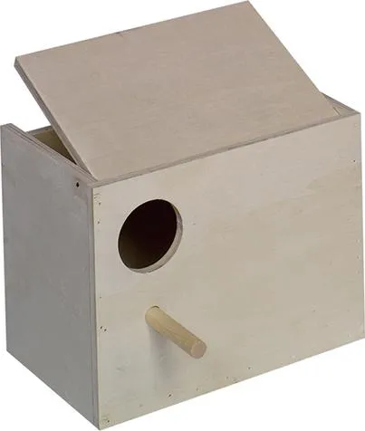 Nobby Wellensittich Nistkasten 22 x 16 x 17 cm, Loch links