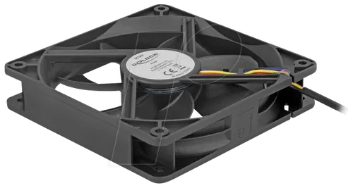DELOCK 67303 - Axiallüfter, 24 V DC, 120 x 120 x 25 mm, schwarz