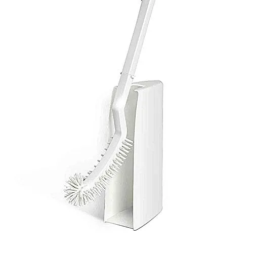Muxel Toilettenbürste Klobürste WC Bürste Silikon mit Halter WC-Garnitur antibakteriell
