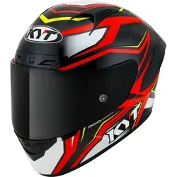 KYT NZ Race Carbon Stride Helm, rot, Größe XS für Männer