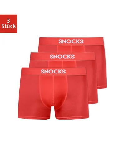 SNOCKS Boxershorts Enge Pants Herren Unterhose (3-St., 3 Stück) aus Bio-Baumwolle, ohne kratzenden Zettel