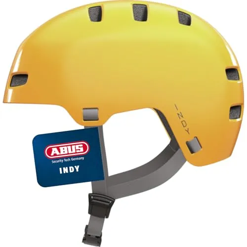 ABUS Indy Fahrradhelm, mustard yellow 51-55 cm - Fahrradhelme in trendigem mustard yellow, ideal für Sicherheit und Style beim Radfahren, geeignet für Kopfgrößen 51-55 cm, ab 15 Jahren.