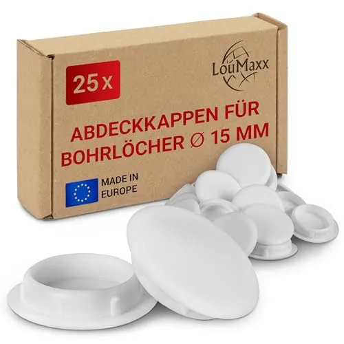 LouMaxx Abdeckkappen für Bohrlöcher Ø15mm von LouMaxx