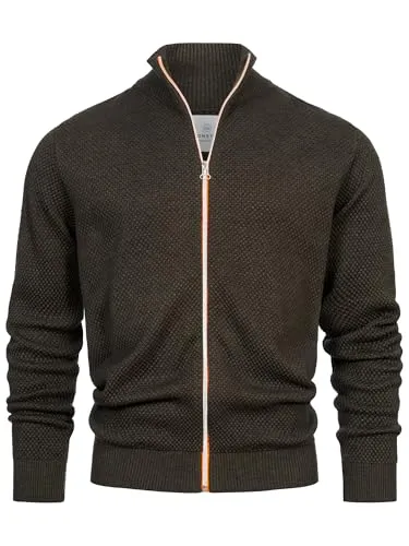 Kronstadt Sweatjacke KSErik Zip Feinstrickjacke - Modische Herrenjacke für Alltag und Freizeit, ideal als Übergangsjacke mit sportlichem Design und vielseitigen Kombinationsmöglichkeiten.