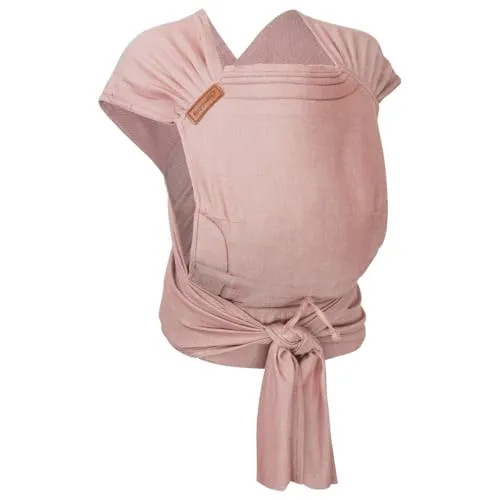 Hoppediz Babytrage Hop-Tye Advanced - Ergonomische Halfbuckle Trage - Rückentragen für Babys von 2,5 bis 20 kg, unterstützt die gesunde Anhock-Spreiz-Haltung und bietet individuellen Tragekomfort mit Tuchträger.