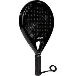 VirtuFit Control Padel-Schläger Schwarz Grau 365 g Rund Glasfaser - Schwarz