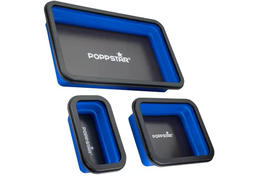 Poppstar 3 faltbare Werkzeugschalen mit Magneten