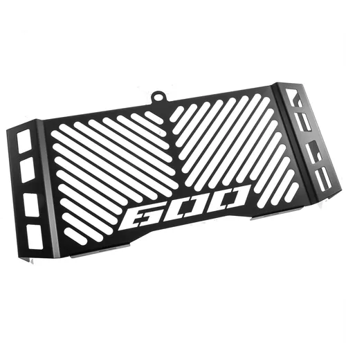 ZIEGER Kühlergrillabdeckung für CBF 600 (BJ 2004-07) - Schwarz mit Logo - Kühlerschutzgitter aus Edelstahl, pulverbeschichtet und gebürstet für optimalen Schutz und ansprechendes Design. Ideal für CBF 600 Modelle.