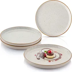 Sänger Rio Creme Dessertteller Set, 4-teilig in beige von Sänger