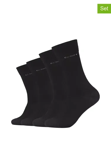 camano 4er-Set: Socken in Schwarz, Größe 39-42, Damen
