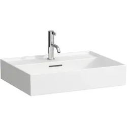 LAUFEN Kartell Waschtisch 600x460mm - Waschbecken unterbaufähig mit 1 Hahnloch und Überlauf, aus hochwertiger Saphirkeramik, ideal für moderne Bäder.
