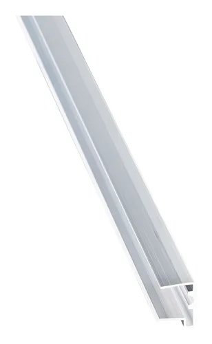 Verlegesysteme Alu-U-Profil mit Tropfnase 1200 mm für Plattenstärke 16 mm - Silber - 3440482