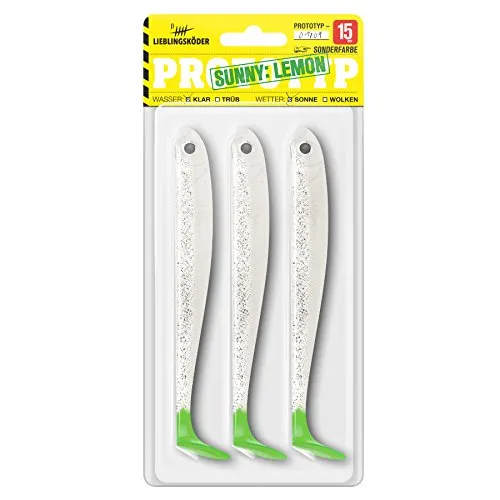 Lieblingsköder Gummifisch Sunny Lemon 15 cm