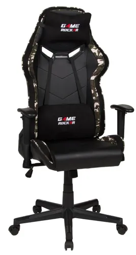 Duo Collection Gaming-Stuhl GAME-ROCKER G-30 - Ergonomischer Gaming-Stuhl in moderner Camouflage-Optik, belastbar bis 110 kg. Mit verstellbarer Rückenlehne und gepolsterten Armlehnen für optimalen Komfort beim Zocken.