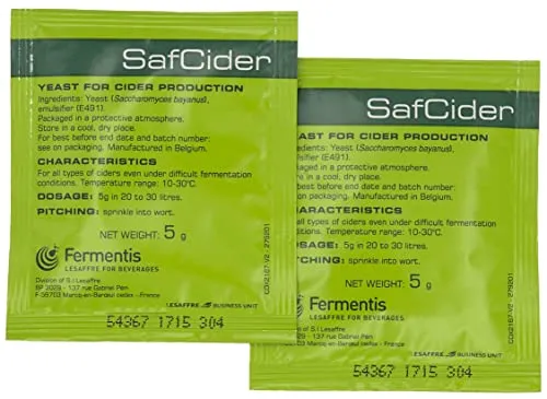 2x Fermentis Safcider Apfelweinhefe bis zu 50L Wein