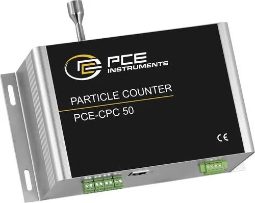 Reinraum-Partikelzähler PCE-CPC 50 - Sonstige Messtechnik mit präziser Echtzeitmessung von 0,3 μm bis 10 μm, ideal zur Überwachung der Luftqualität in Reinräumen.