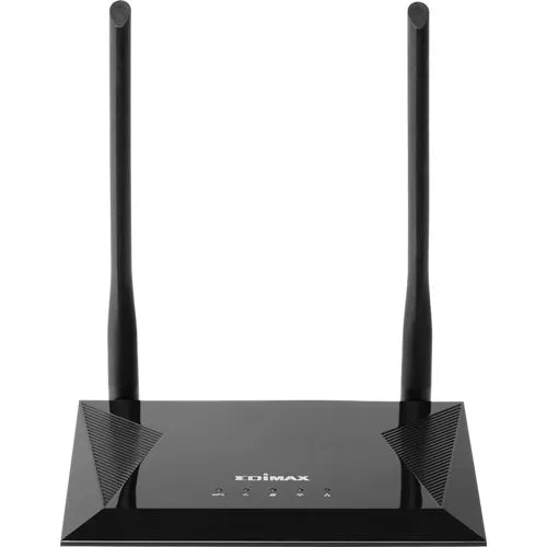 EDI BR-6428NS V5 WLAN Router - 4-in-1 für optimales Netz - Router, Access Point, Repeater & WISP in einem. Mit hochverstärkten Antennen für verbesserte Reichweite und einfache Einrichtung über WPS-Taste. Ideal für Zuhause oder kleine Büros.