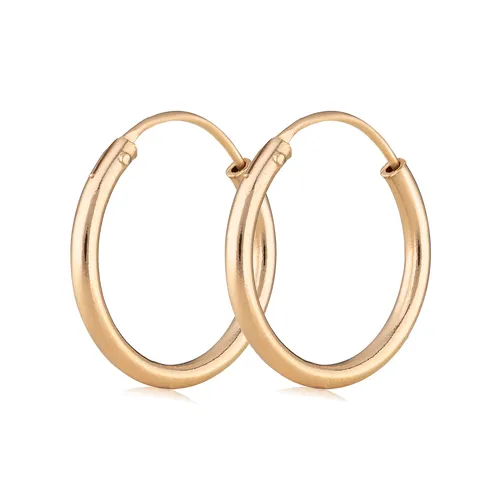 PAAR Creole Ohrringe VERGOLDET Ohrschmuck Ohrhänger 20mm 5078