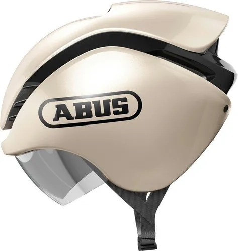 ABUS Fahrradhelm GameChanger Tri - Aerodynamik für Triathleten und Rennradfahrer - Fahrradhelm für Höchstleistungen mit optimaler Aerodynamik und Belüftung. Ideal für Triathleten und Zeitfahrer, ausgestattet mit schnellem Magnetverschluss und verstellbarem System für Zopfträger.
