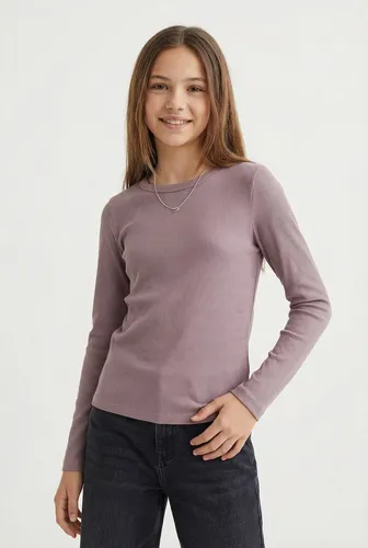 Name It Langarmshirt NKFNAKAL LS TOP NOOS in Basic-Form und leicht gerippter Qualität