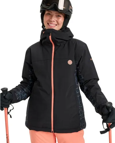 ROXY Galaxy 10K Damen Snowboardjacke, Schwarz - Funktionelle Snowboardjacke für Damen mit 10K ROXY DryFlight-Imprägnierung für optimale Wasserdichtigkeit und Atmungsaktivität, ideal für Wintersportlerinnen.