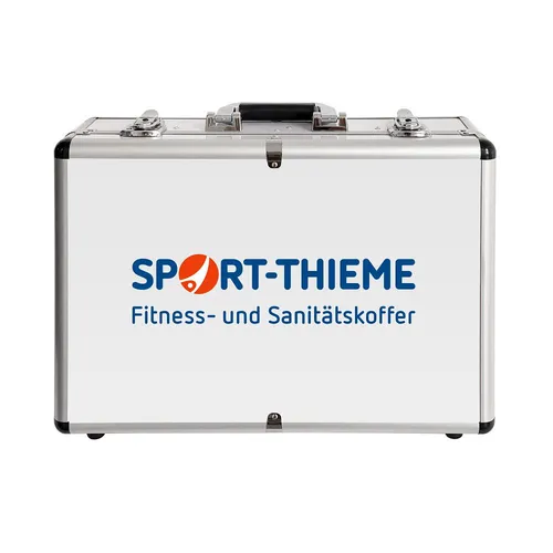 Sport-Thieme Erste-Hilfe-Koffer Gefüllt - 1. Hilfe Sanitätskoffer für Schule und Verein, mobil und anpassbar mit hochwertiger Füllung nach DIN 13160, inklusive Kühlspray und Kältekompressen.