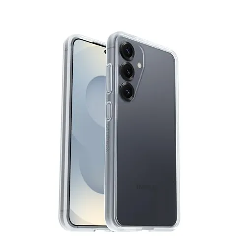 OtterBox React Series Hülle für Samsung Galaxy S25, stoßfest, sturzsicher, ultraschlank, schützende Hülle, Getestet nach Militärstandard, Transparent