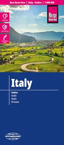 Reise Know-How Landkarte Italien / Italy (1:900.000): reiß- und wasserfest (world mapping project)