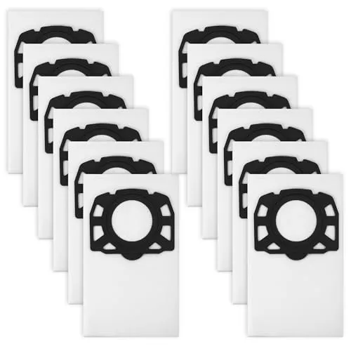 Stück KFI 487 staubsaugerbeutel für Kärcher WD4 WD5 WD6 WD5 P WD6 P MV4 MV5 MV6,Ersetzt 2.863-006.0,Nass und Trockensauger Für Kärcher Staubsaugerbeutel 12