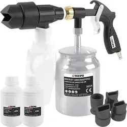 TECPO Druckluft Sandstrahlpistole 1700g mit Düsen
