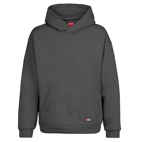 CUBAIANS Jiqui Herren Pullover Hoodie Grau Gr. L von CUBAIANS