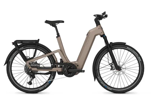 Kalkhoff Entice 7+ Advance Wave Trekkingbike - E-Bike mit robustem Aluminium-Rahmen und vollgefedert für hohen Fahrkomfort. Ideal für Alltag und Touren, mit Tiefeinstieg und bis zu 170 kg Gesamtgewicht.