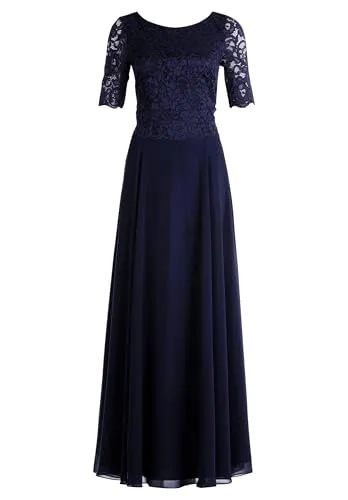 Vera Mont Abendkleid mit Spitze in Night Sky in blau von Vera Mont