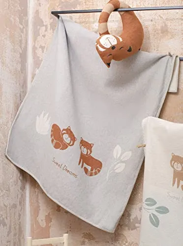 David Fussenegger LILI Kinderdecke Rote Pandas 100x140 cm von David Fussenegger