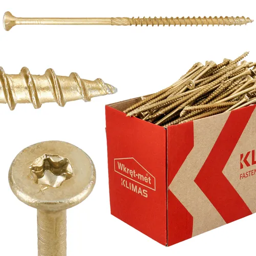 Konstruktionsholz-Senkkopfschraube TX 5x120 in gelb von Wkręt-met