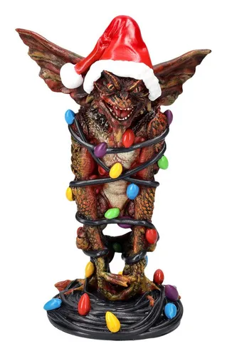 Figuren Shop GmbH Dekofigur Gremlins - Mohawk mit Lichterkette - Einzigartige Dekofigur von Mohawk aus Gremlins, perfekt für die festliche Weihnachtsdekoration. Entdecken Sie auch unser weiteres Gremlins-Sortiment für Fans und Sammler! 