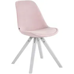 CLP Besucherstuhl Toulouse Samt, Pink in pink von CLP