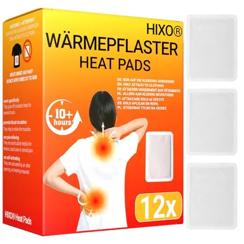 12x Wärmepflaster – Bis zu 12 Stunden Wärme für Outdoor & Sport