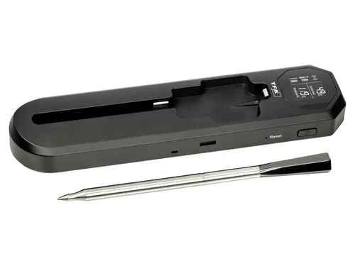 TFA SMART BBQ KÜCHEN-CHEF 2 14.1517.01 - Kabelloses Fleischthermometer - Technik – Präzises BBQ Fleischthermometer mit Smartphone-Anbindung für bis zu 100 Meter Reichweite. Ideal für Grill, Backofen und Fritteuse.