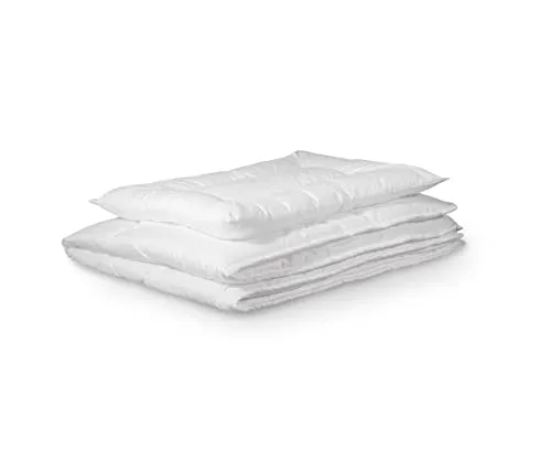 Ehrenkind Steppbett + Kopfkissen Set - Microfaserbettdecken für Kinder, 100% Polyester, OEKO-TEX® zertifiziert und besonders pflegeleicht für einen gesunden Schlaf.