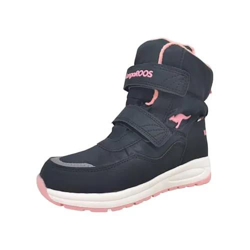 KangaROOS Stiefel schwarz 29 EU - Wanderschuhe in Größe 29 EU, ideal für kleine Abenteurer. Mit praktischem Klettverschluss für einfaches An- und Ausziehen, perfekt für aktive Kinder.