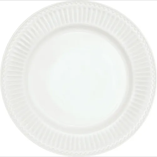Frühstücksteller Alice Weiß 23 cm von Greengate von GreenGate